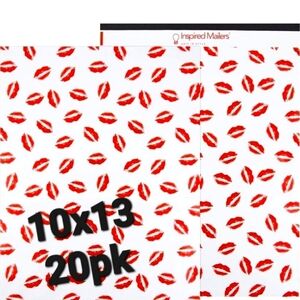 Lipstick kisses 💋 10x13 Poly mailers  20pk